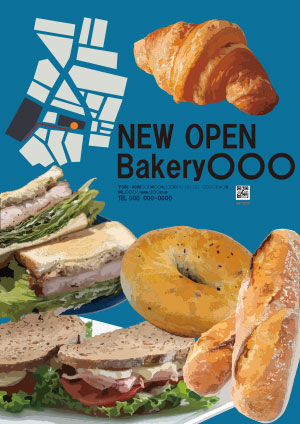 ベーカリーショップのフライアー（サンプル）